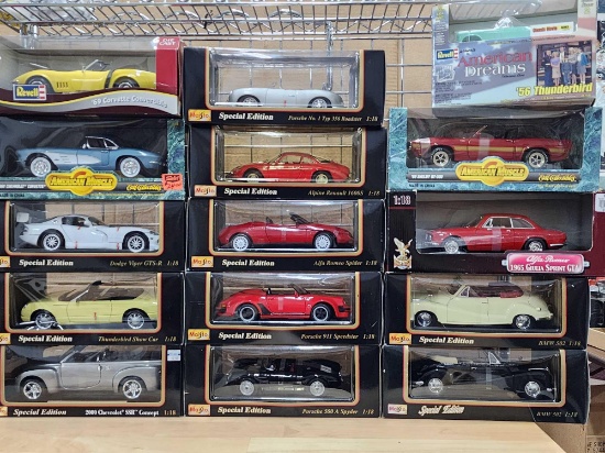 (15) Collectible Die Cast Cars in boxes