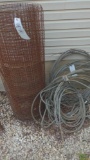 Steel roll of wire mesh and metal cabling