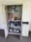 Metal Shelf and Crafting Items, File Cabinet
