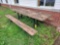 98 In. Metal Frame Wooden Picnic Table