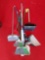 Assortment of Brooms & Cleaning Tools