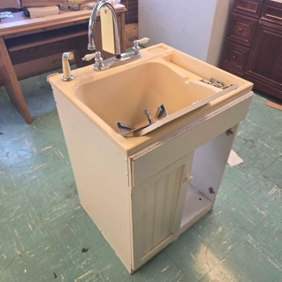 sink with cabinet