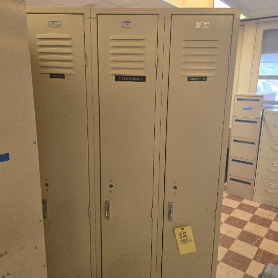 section of lockers