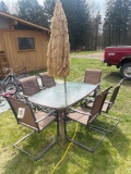 Patio Table with 6 chairs