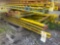 Pallet racking; 5 uprights 3ft. deep x 10ft. tall, 28 load beams 58in. x 3.5in.