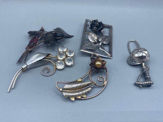 Sterling Silver Brooch pins