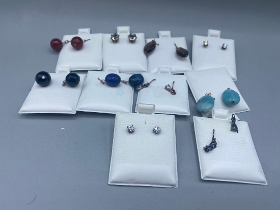 Sterling Silver Grouping of earrings