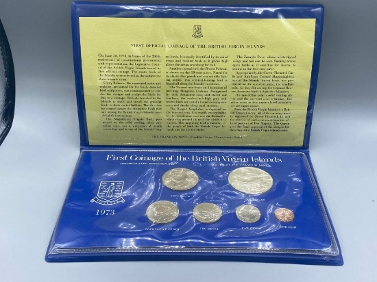 1973 First Coinage of the British Virgin Islands Coin set