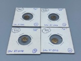 Gold low karat miniature coins (4)