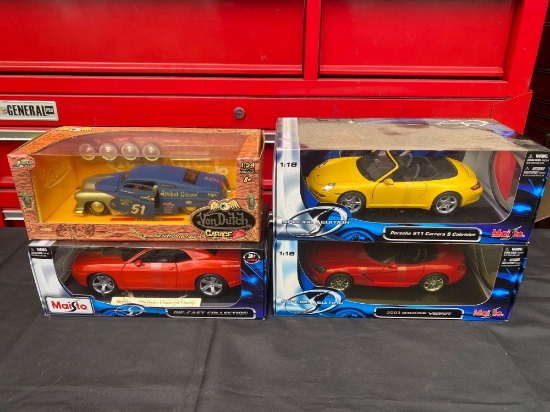4 model cars Bid x 4