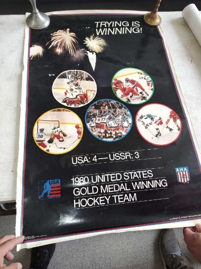 Posters 1980 US hockey team, Steelers, Pirates (3)