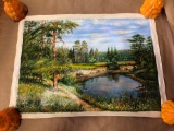Nikolay Kurhev signed oil on canvas 19X13