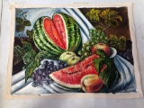 Nikolay Kurshev 19X14 inches watermelon oil on canvas