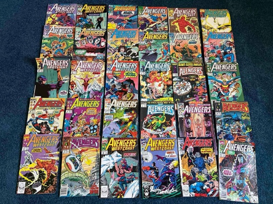 (30) Vintage Marvel Avengers Comic Books