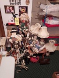 Assortment of Small Decor, Baskets, Lamps, & more