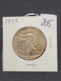 1943 Walking Liberty half dollar