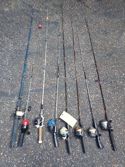 Assortment of Fishing Rods - 8 Total
