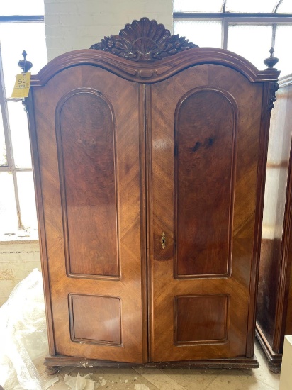 1890?s Carved Wood French Wardrobe