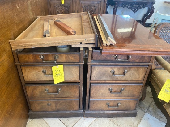 Early Desk with Drawers and Top in Pieces