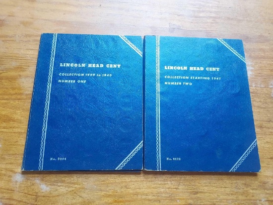 2 Partial Lincoln Head Cent Booklets