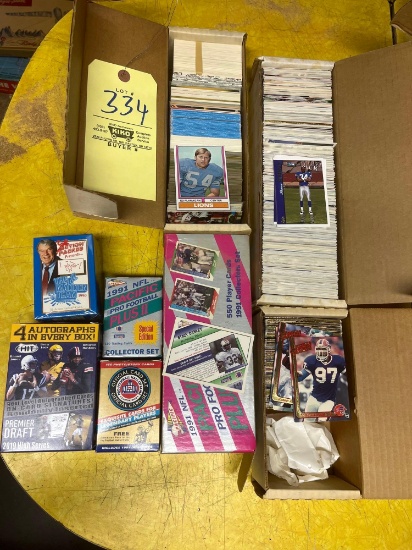 8 boxs of NFL trading cards