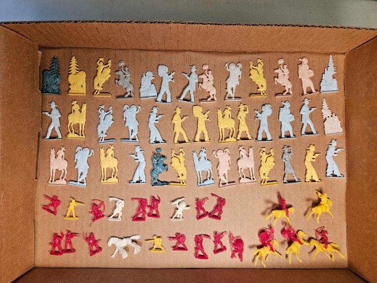Cracker Jack Cowboys and Indians Figures and Miniature Cowboys and Indians
