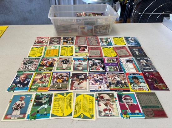 Large Assortment of Football and Baseball Cards