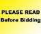 PLEASE READ BEFORE BIDDING!!!