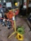 Tripod flood light and power cords