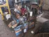 2 Skids of Transmissions, Engine Blocks, Carberators, Manifolds, Mostly Packard
