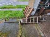 Wood ladder and step ladder