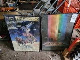 Old Battlestar Galactica and Star Trek movie poster