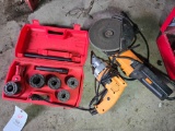 Pipe Threader, Chicago Electric Angel Grinder and Swivel Head Shear