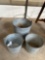 Galvanized Bucket 1 large 2 normal