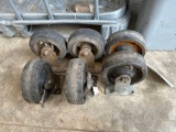 Casters 6in Wheels 4 Fixed 2 Swivel