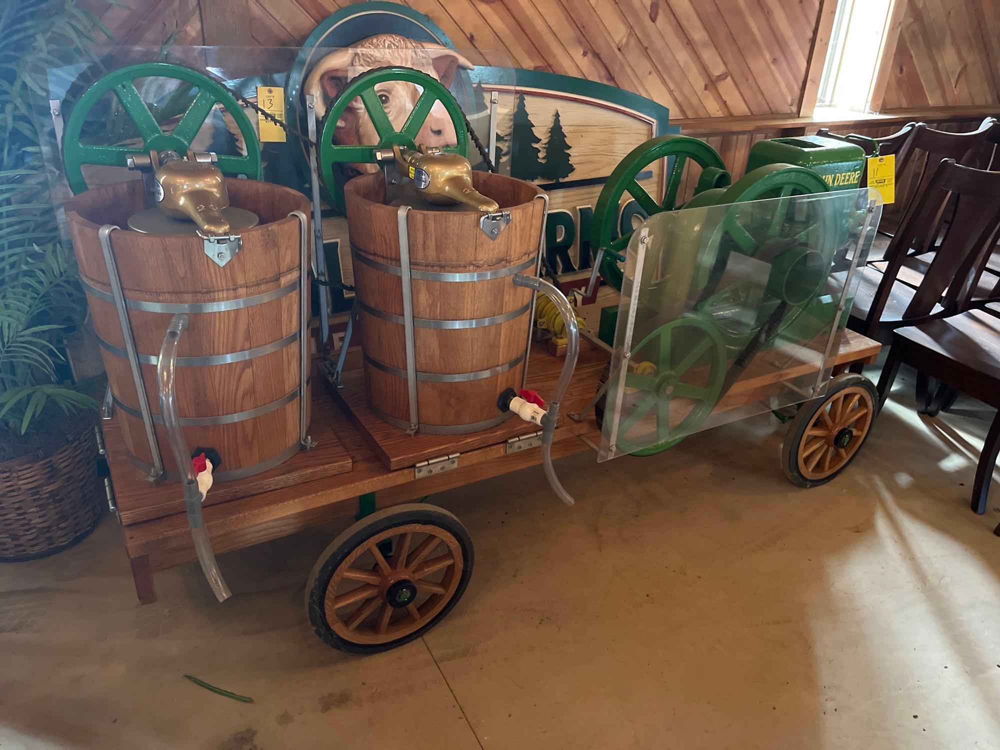 John Deere Hit and Miss Ice Cream Maker Wagon Proxibid