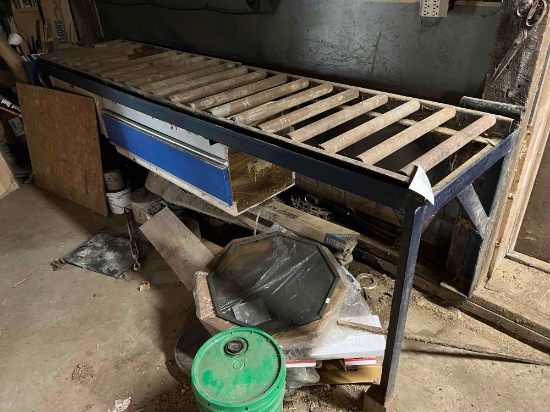 Steel Frame Rolling Feed Table