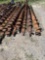 9 pieces of 20ft long 16 inch boring augers