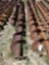 11 pcs total of boring augers