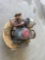 man hole fan with reels and mandle