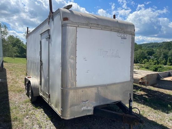 2010 7 X 16 United box trailer with side door and rear swinging doors