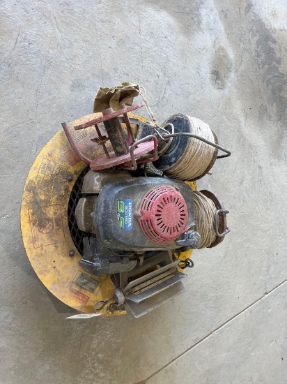man hole fan with reels and mandle