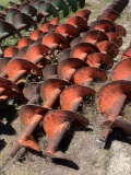 9 pieces of 20 inch boring augers