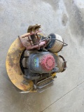 man hole fan with reels and mandle