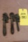 3 vintage antique pipe wrenches