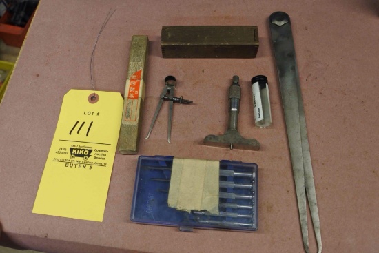 12 inch Starrett caliper Helios Wiggler Brown & Sharpe and Precision Machinist tools