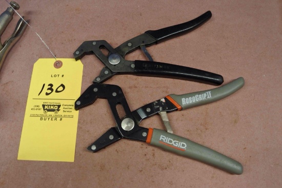 Craftsman and Ridgid Robo Grip Pliers