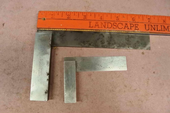 Starrett and Moore & Wright machinist squares