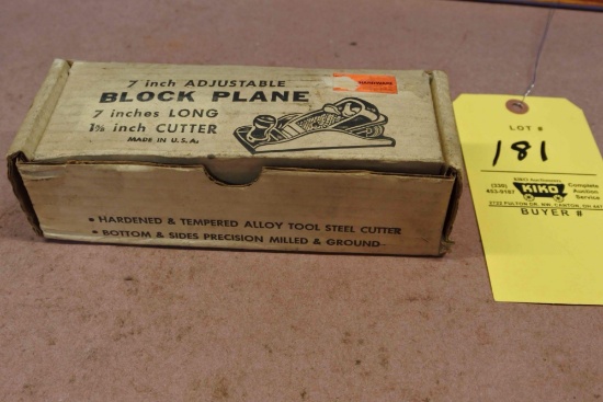 Master Mechanic 7 inch block plane