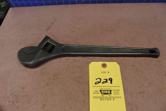 J H Williams 15 inch adjustable wrench Heavy Duty